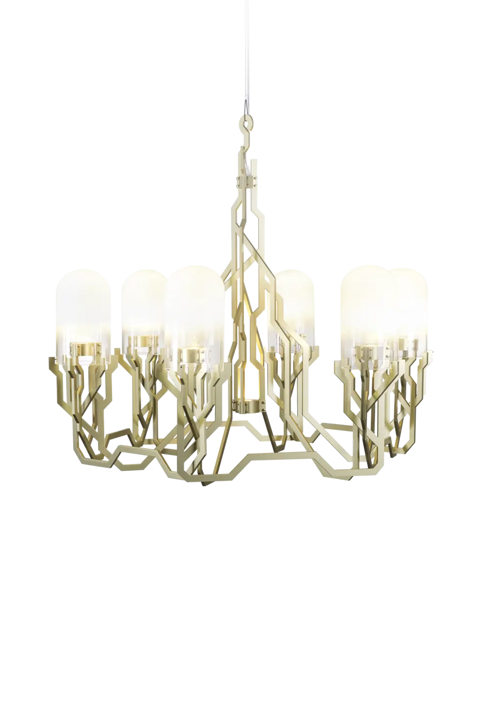 Plant Chandelier front side